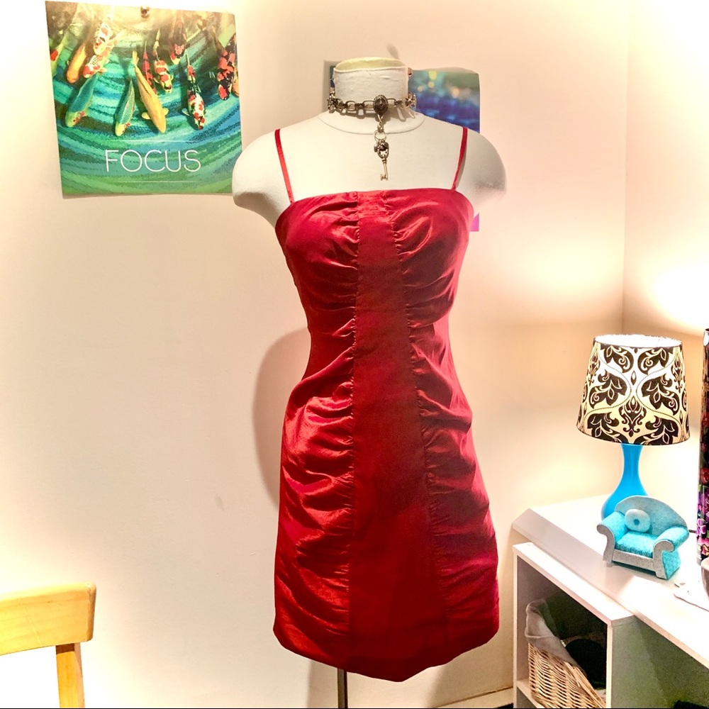 Calvin Klein Hot Red Dress perfect for holiday events!